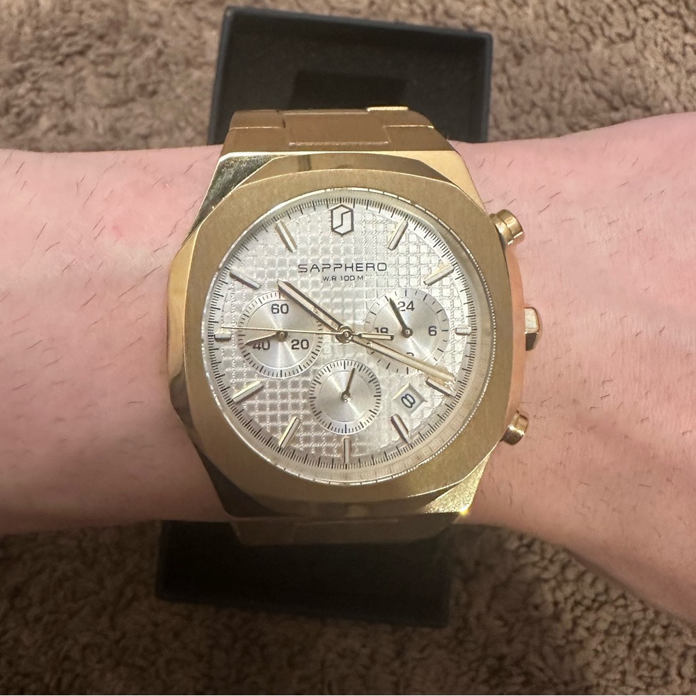 Men Gold SAPPHERO Watch